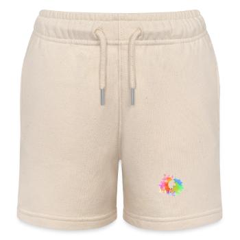 Steckenpferd Hobby Horsing - Kinder Organic Joggingshorts Mini Bolter von Stanley/Stella - Natur - Vorne