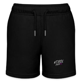 Tyrol 2024 Voyage du cœur - Short de jogging enfant bio Stanley/Stella - noir - Devant
