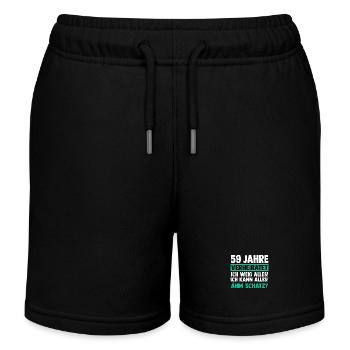 Ehe Gezeitenhochzeit 59 Jahre Verheiratet Hochzeit - Kinder Organic Joggingshorts Mini Bolter von Stanley/Stella - Schwarz - Vorne
