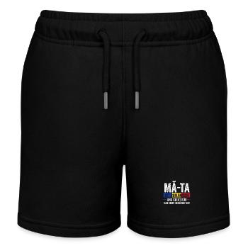 Romanian Romania Romania - Kids Organic Sweat Shorts by Stanley/Stella - black - Front