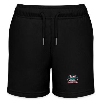 Mom Mother's Day Mom - Kids Organic Sweat Shorts by Stanley/Stella - black - Front