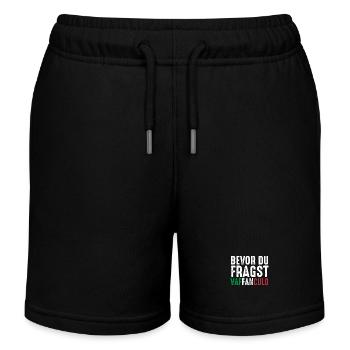 Italien Italiener Vaffanculo - Kinder Organic Joggingshorts Mini Bolter von Stanley/Stella - Schwarz - Vorne