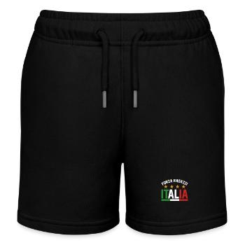 Italie Italien Italien Italie - Short de jogging enfant bio Stanley/Stella - noir - Devant