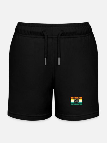 Darts player Darts - Kids Organic Sweat Shorts by Stanley/Stella - black