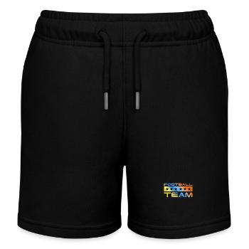 Football Crew Colorful - Kids Organic Sweat Shorts by Stanley/Stella - black - Front