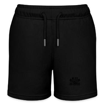 Alexander Alexandra Alexa Alex - Kinder Organic Joggingshorts Mini Bolter von Stanley/Stella - Schwarz - Vorne