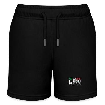 Italien Italiener Vaffanculo - Kinder Organic Joggingshorts Mini Bolter von Stanley/Stella - Schwarz - Vorne