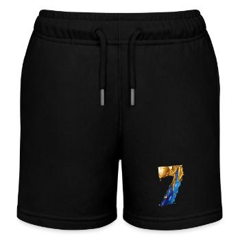 NR. 7 NUMMER 7 COOL 7. GEBURTSTAG - Kinder Organic Joggingshorts Mini Bolter von Stanley/Stella - Schwarz - Vorne