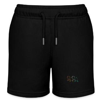 Büffel Rind Ochsen - Kinder Organic Joggingshorts Mini Bolter von Stanley/Stella - Schwarz - Vorne
