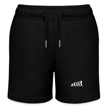 Baseballspieler Evolution Baseball - Kinder Organic Joggingshorts Mini Bolter von Stanley/Stella - Schwarz - Vorne
