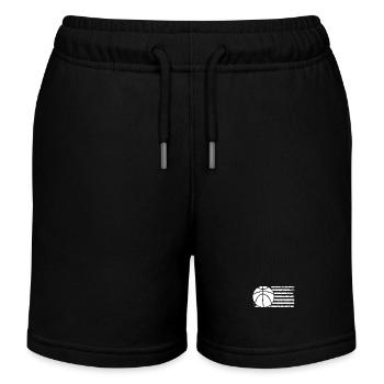 Basketballspieler Basketball - Kinder Organic Joggingshorts Mini Bolter von Stanley/Stella - Schwarz - Vorne