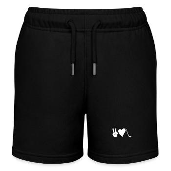 Eishockeyspieler Eishockey - Kinder Organic Joggingshorts Mini Bolter von Stanley/Stella - Schwarz - Vorne