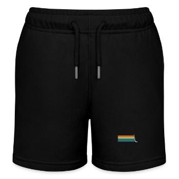 Eishockeyspieler Eishockey - Kinder Organic Joggingshorts Mini Bolter von Stanley/Stella - Schwarz - Vorne