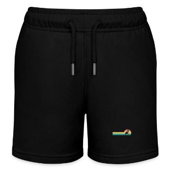 Border Collie - Kids Organic Sweat Shorts by Stanley/Stella - black - Front