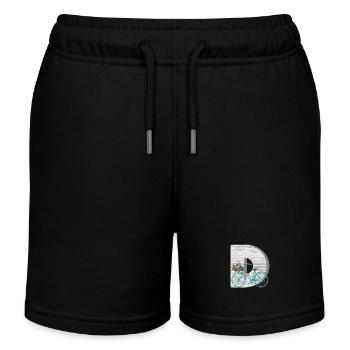 fahrrad e 100 d - Kinder Organic Joggingshorts Mini Bolter von Stanley/Stella - Schwarz - Vorne