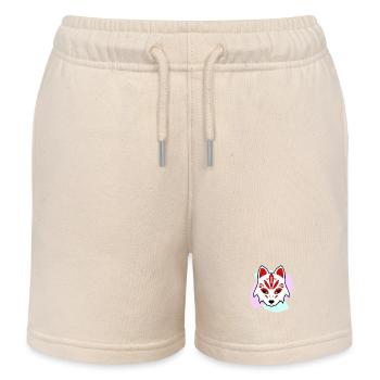 Kitsune Maske - Kinder Organic Joggingshorts Mini Bolter von Stanley/Stella - Natur - Vorne