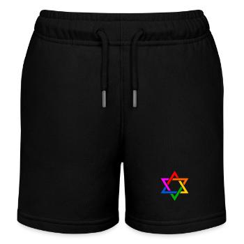Israel lgbt - Short de jogging enfant bio Stanley/Stella - noir - Devant