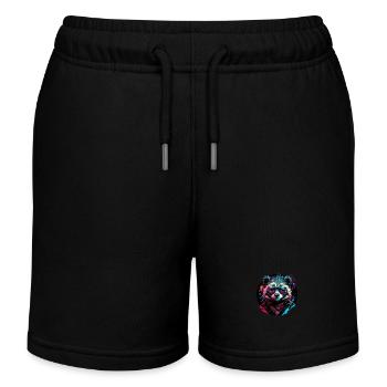 Waschbär Unternehmen - Kinder Organic Joggingshorts Mini Bolter von Stanley/Stella - Schwarz - Vorne