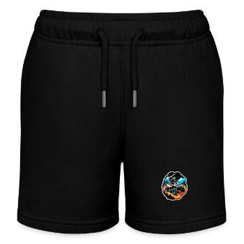 Quad & Offroad - Kinder Organic Joggingshorts Mini Bolter von Stanley/Stella - Schwarz - Vorne