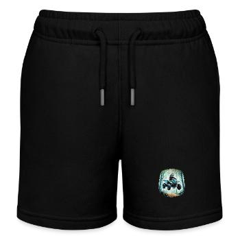 Quad & Offroad - Kinder Organic Joggingshorts Mini Bolter von Stanley/Stella - Schwarz - Vorne