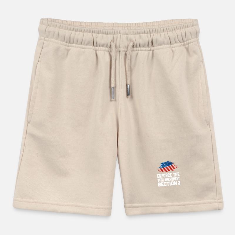 Enforce The 14TH Amendment Section 3 Kids Organic Sweat Shorts by Stanley/Stella