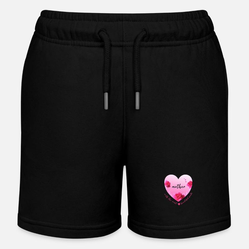 mère maman maman maman - Short de jogging enfant bio Stanley/Stella - noir