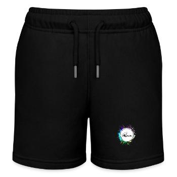 Welle icon symbol - Kinder Organic Joggingshorts Mini Bolter von Stanley/Stella - Schwarz - Vorne