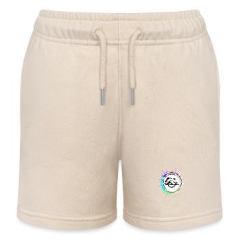 Scie circulaire à la main symbole Silhouette - Short de jogging enfant bio Stanley/Stella - écru doux - Devant