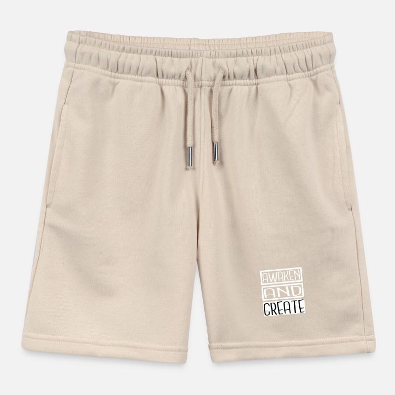 Joke Creative Innovation Enlightenment Practices Kids Organic Sweat Shorts by Stanley/Stella