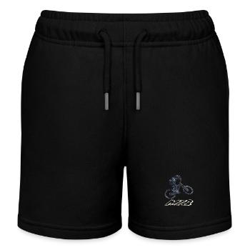 Downhill mountain biking - Kids Organic Sweat Shorts by Stanley/Stella - black - Front