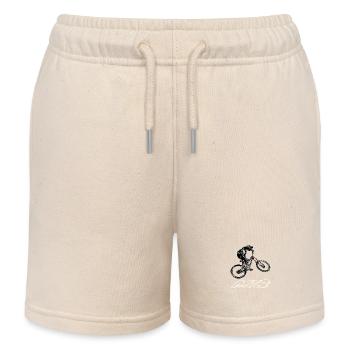 vtt descente - Short de jogging enfant bio Stanley/Stella - écru doux - Devant