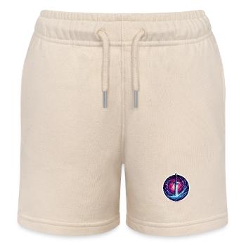 Celestial Sword - Kids Organic Sweat Shorts by Stanley/Stella - soft Ecru - Front