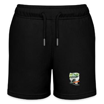 Du bist nicht du wenn Kette stumpf ist - Kinder Organic Joggingshorts Mini Bolter von Stanley/Stella - Schwarz - Vorne