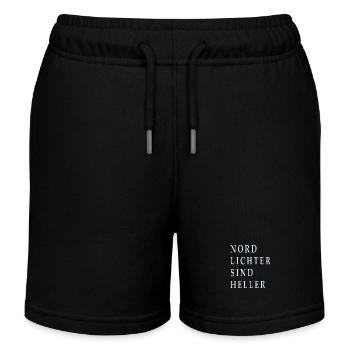 Nordlichter sind heller - Kinder Organic Joggingshorts Mini Bolter von Stanley/Stella - Schwarz - Vorne