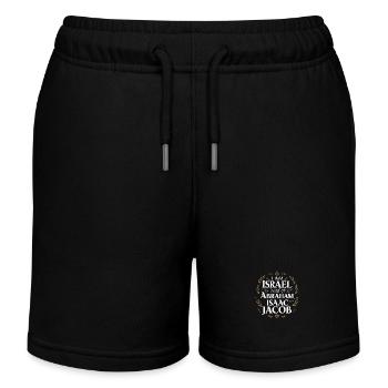 Hebräisches Erbe: Israel, Nachkommen Abrahams - Kinder Organic Joggingshorts Mini Bolter von Stanley/Stella - Schwarz - Vorne