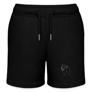 Panthère - Short de jogging enfant bio Stanley/Stella - noir - Devant