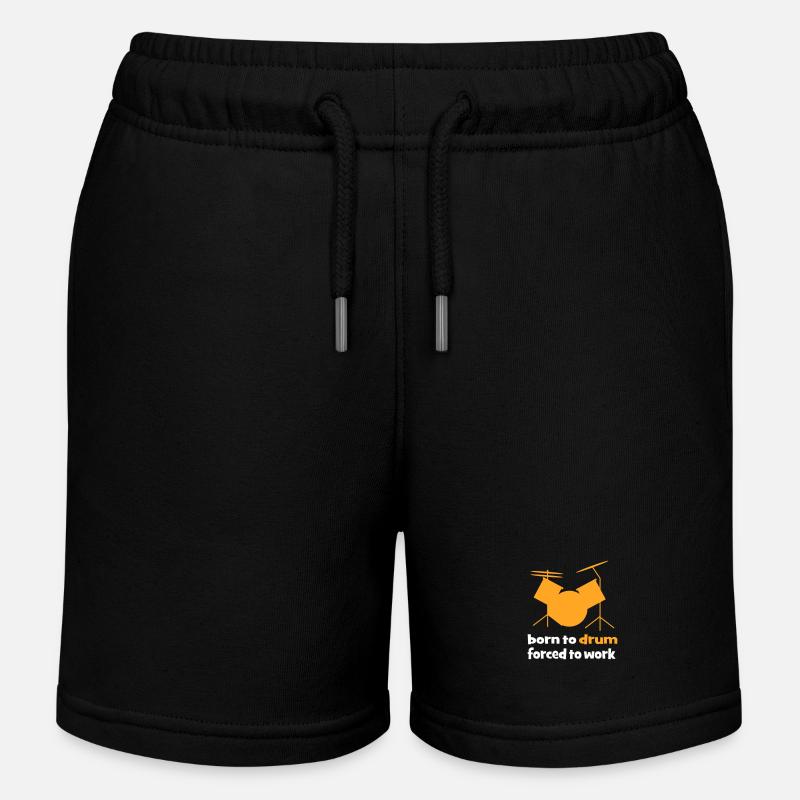 Percussion - Short de jogging enfant bio Stanley/Stella - noir