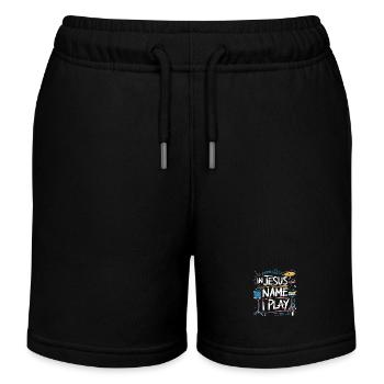 Trommeln für Jesus - Kinder Organic Joggingshorts Mini Bolter von Stanley/Stella - Schwarz - Vorne