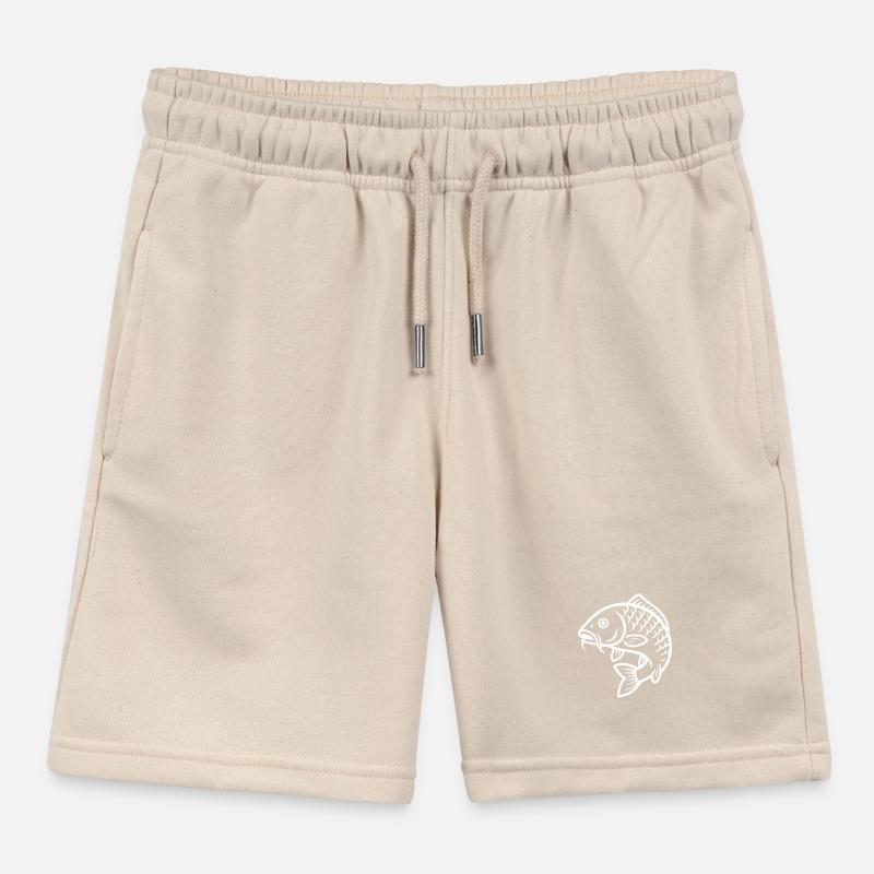 Carp Fish Kids Organic Sweat Shorts by Stanley/Stella