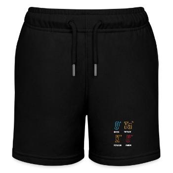 Tableau périodique - Short de jogging enfant bio Stanley/Stella - noir - Devant