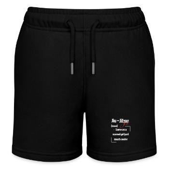 Jiu Jitsu Selbstverteidigung - Kinder Organic Joggingshorts Mini Bolter von Stanley/Stella - Schwarz - Vorne