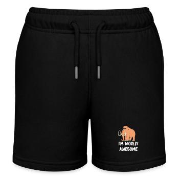 Mammouth - Short de jogging enfant bio Stanley/Stella - noir - Devant