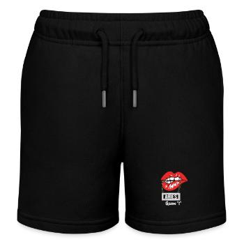 Sternzeichen Widder - Kinder Organic Joggingshorts Mini Bolter von Stanley/Stella - Schwarz - Vorne