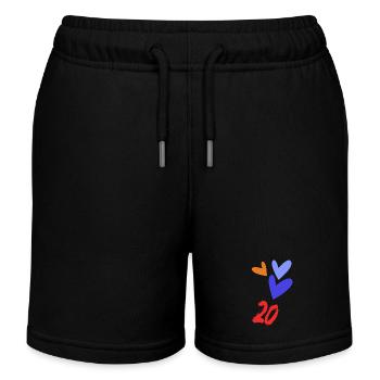 20. 20 JAHRE. 20-JÄHRIGES JUBILÄUM. GEBURTSTAG 20 JAHRE. - Kinder Organic Joggingshorts Mini Bolter von Stanley/Stella - Schwarz - Vorne