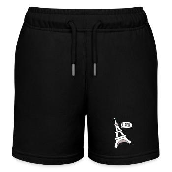 Frankreich - Kinder Organic Joggingshorts Mini Bolter von Stanley/Stella - Schwarz - Vorne