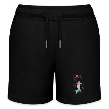 Lanceur de marteau Lancer de marteau Colorsplash - Short de jogging enfant bio Stanley/Stella - noir - Devant