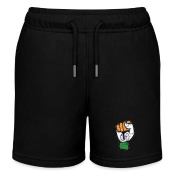 Poing de drapeau de l’Inde utilisé - Short de jogging enfant bio Stanley/Stella - noir - Devant