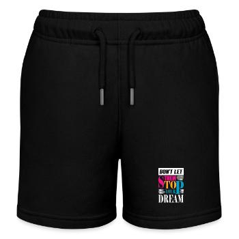 DON T LET THEM - Short de jogging enfant bio Stanley/Stella - noir - Devant