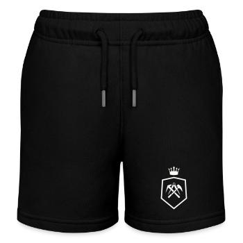 dachdecker wappen - Kinder Organic Joggingshorts Mini Bolter von Stanley/Stella - Schwarz - Vorne