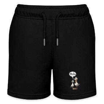Möwe Möwen Spruch Moin Norddeutschland - Kinder Organic Joggingshorts Mini Bolter von Stanley/Stella - Schwarz - Vorne